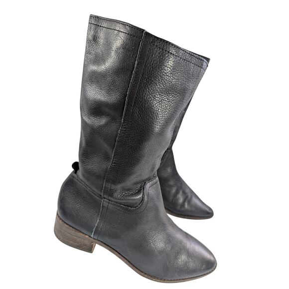 LUCKY BRAND! "LAERYS" BLACK GENUINE LEATHER WESTERN POINTY TOE BOOTS! SZ 8.5M - Picture 2 of 13